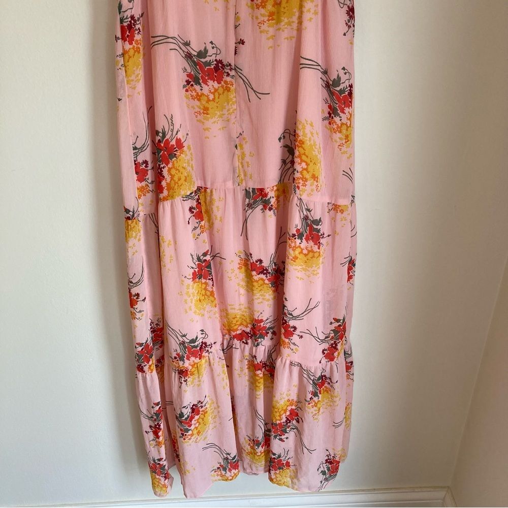 J. Crew Mercantile Women’s floral boho prairie maxi pink dress size 4 - NWOT! - Picture 11 of 12